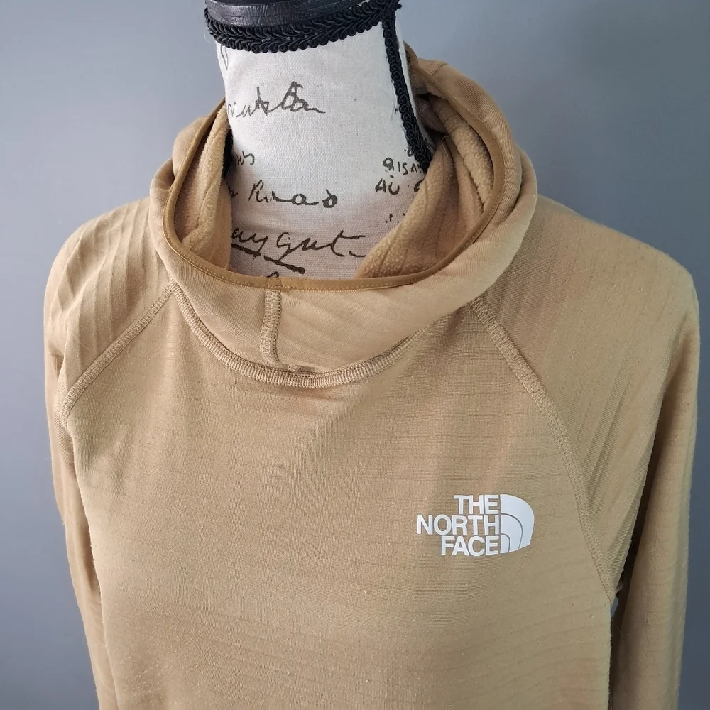 The North Face Echo Rock Pullover Hoodie Active Hiking Gold/Brown Size Small
